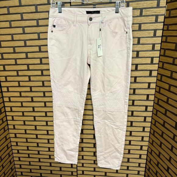 KanCan Pale Pink Moto Style Skinny Leg Jeans‎ Size 9/28 - Picture 1 of 8